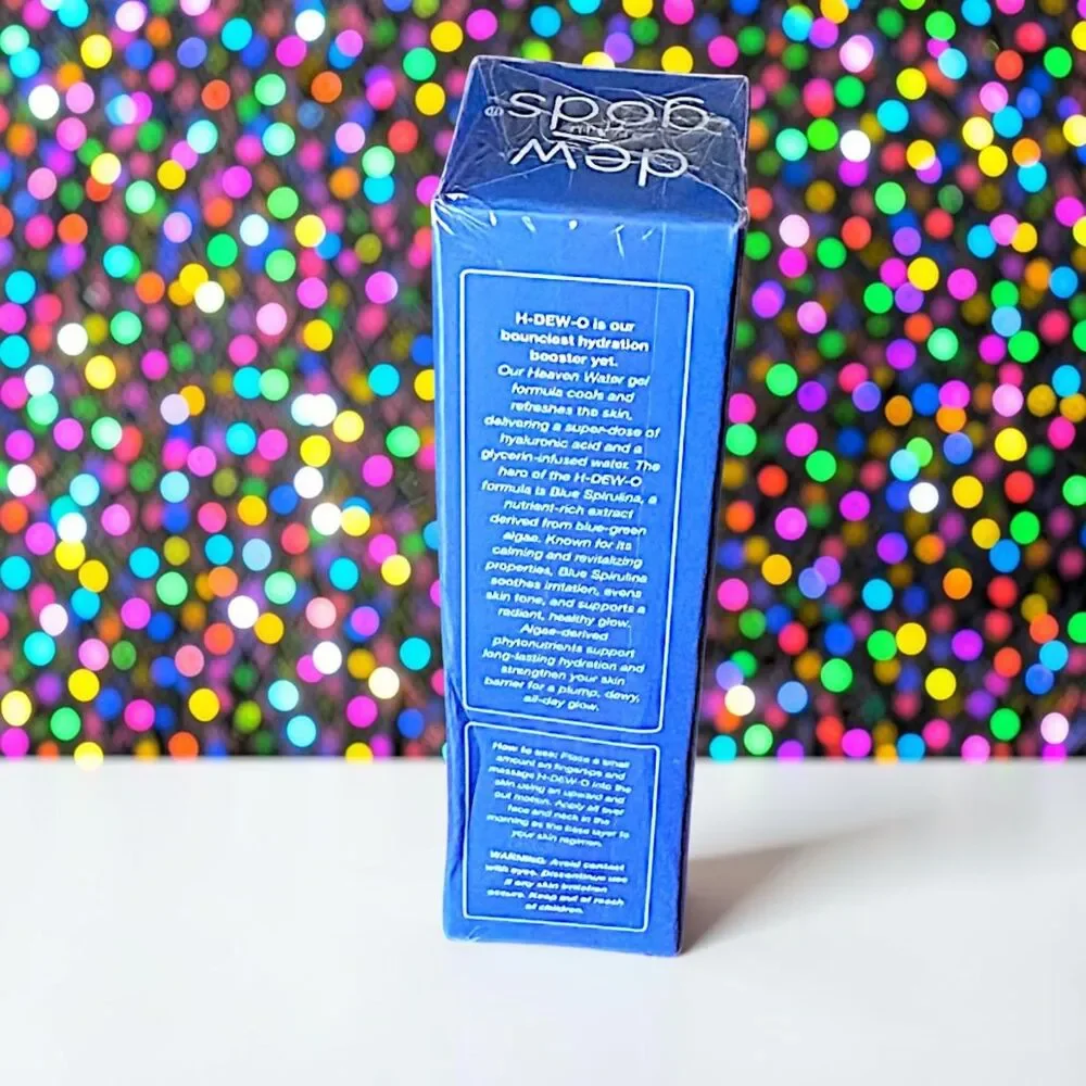 DEW OF THE GODS H-DEW-O Blue Spirulina Daily Gel Moisturizer 0.51 OZ NIB